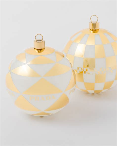 prada ornament breaking|White/platinum Glass Christmas Ornament Set .